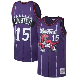 Vince Carter Toronto Raptors 1998/99 Big & Gorgeous Tall Hardwood Classics Swingman Jersey Purple/White