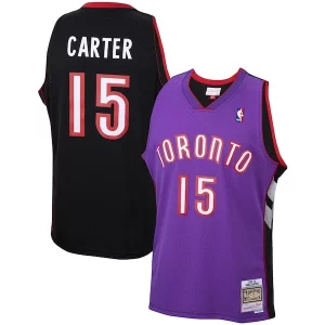 Vince Carter Toronto Raptors 1999/00 Hardwood Chic Classics Swingman Jersey Purple/White