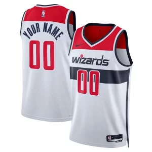 Washington Elegant Wizards Nike Unisex Swingman Custom Jersey White Association Edition
