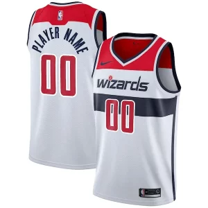 Washington Wizards Nike 2020/21 Swingman Custom Jersey Association Edition White Unique