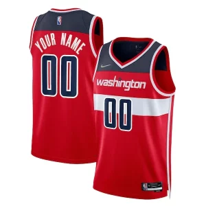 Washington Wizards Nike 2021/22 Diamond Swingman Custom Jersey Trendy Icon Edition Red