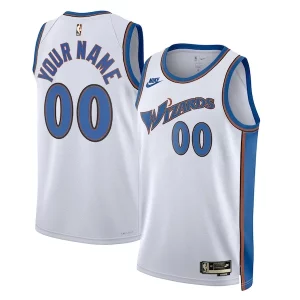 Washington Wizards Nike Unisex 2022/23 Custom Swingman Jersey Trendy Classic Edition White