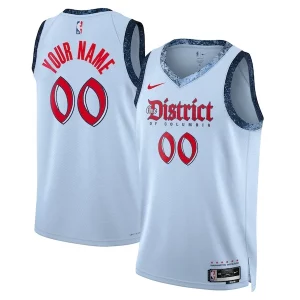 Washington Wizards Nike Unisex 2024/25 Custom Swingman Jersey City Edition Powder Trendy Blue