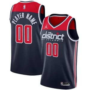 Washington Wizards Trendy Jordan Brand Swingman Custom Jersey Statement Edition Navy