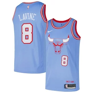 Zach LaVine Chicago Bulls Nike Swingman Chic Player Jersey City Edition Blue