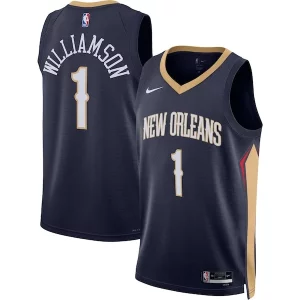 Zion Stylish Williamson New Orleans Pelicans Nike Unisex Swingman Jersey Icon Edition Navy/White