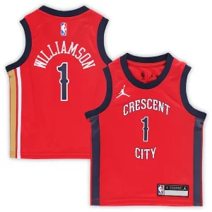 Zion Williamson New Orleans Pelicans Eye - catching Jordan Brand Preschool 2022/23 Replica Jersey Statement Edition Red