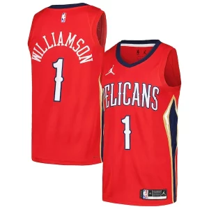 Zion Williamson New Orleans Pelicans Jordan Brand Swingman Player Jersey Statement Edition Red Elegant