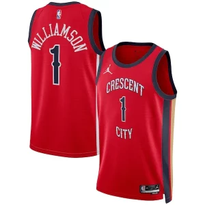 Zion Williamson New Orleans Pelicans Jordan Brand Unisex Swingman Jersey Statement Chic Edition Red