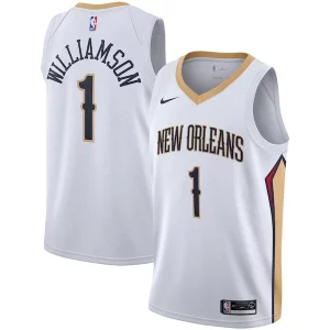 Zion Williamson New Orleans Stylish Pelicans Nike 2019/2020 Swingman Jersey Association Edition White/Navy