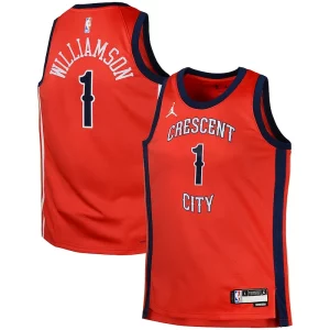 Zion Williamson New Orleans Pelicans Jordan Brand Swingman Premium Jersey Statement Red