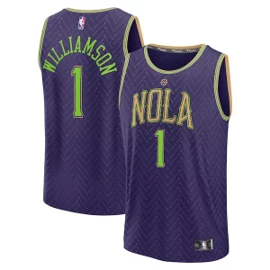 Zion Williamson New Orleans Pelicans 2024/25 Gorgeous Fast Break Player Jersey City Edition Purple