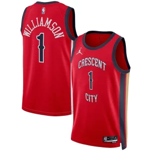 Zion Williamson New Orleans Pelicans Jordan Brand Unisex Swingman Gorgeous Jersey Statement Edition Red