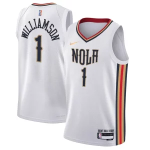 Zion Williamson New Unique Orleans Pelicans Nike Youth Swingman Jersey City Edition White